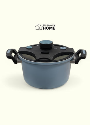 Luxury Knob-Style Pressure Cooker 6L 38x20cm Aluminum Alloy - Cookware | CHECK PRODUCT DESCRIPTION | Lightweight Blue Red, Black, Green, beige non stick cookers