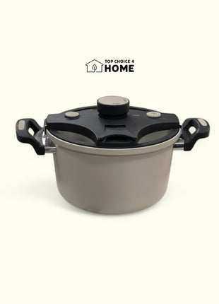 Luxury Knob-Style Pressure Cooker 6L 38x20cm Aluminum Alloy - Cookware | CHECK PRODUCT DESCRIPTION | Lightweight Blue Red, Black, Green, beige non stick cookers