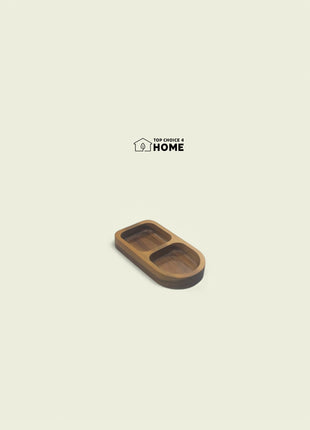 Wooden Bamboo Tray for Fruits and Nuts Showcase - Available in Many Sizes - Plates Stylish Small