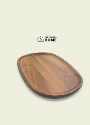 Wooden Bamboo Tray for Fruits and Nuts Showcase - Available in Many Sizes - Plates Stylish Small